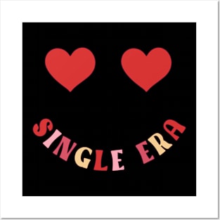 Single Era Emoji Face Love Anti Love Anti Valentines Day Posters and Art